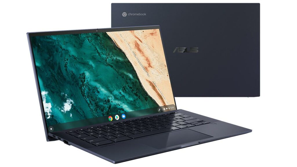 Imagem do Chromebook CX9, notebook da ASUS apresentado na CES 2021