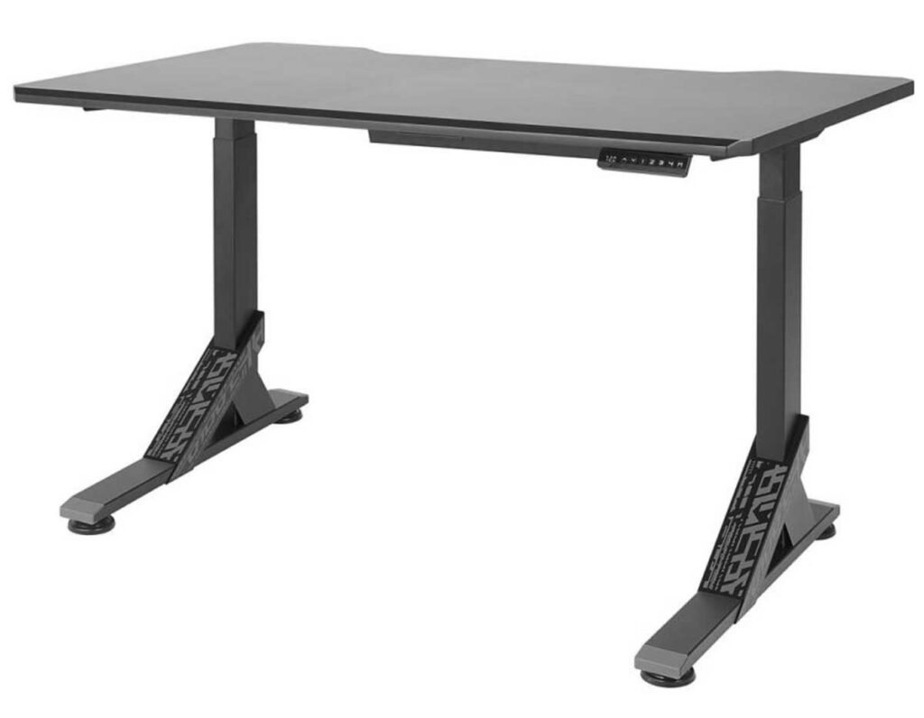 Imagem da mesa preta ROG E IKEA.